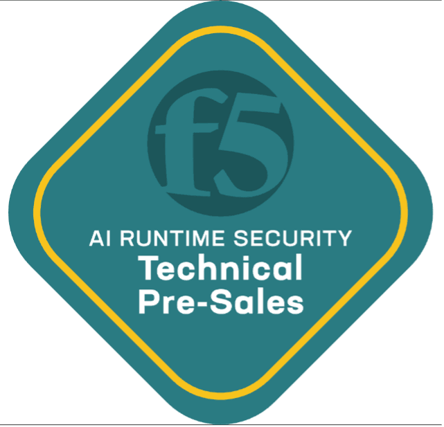 F5 Ai Runtime security tech pre-sales logo