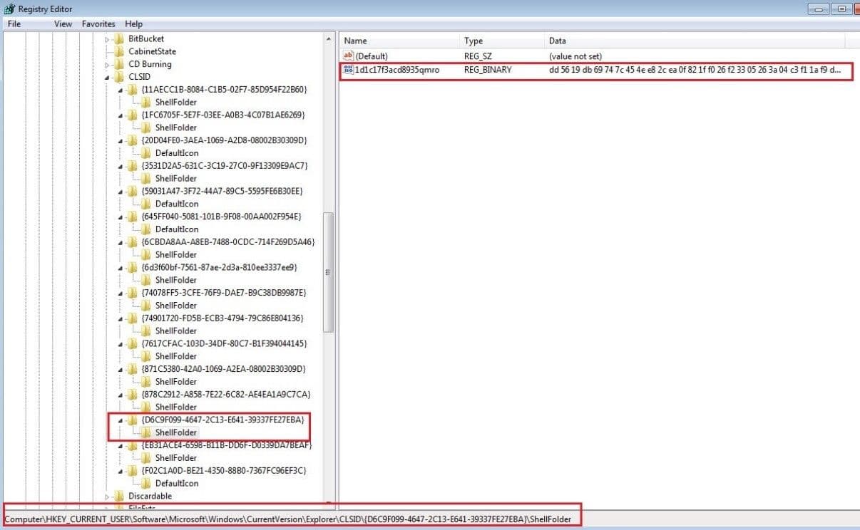 Figure 3: The IP and PORT registry records Dridex Figure 3: The IP and PORT registry records