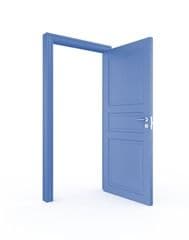 blue-open-door