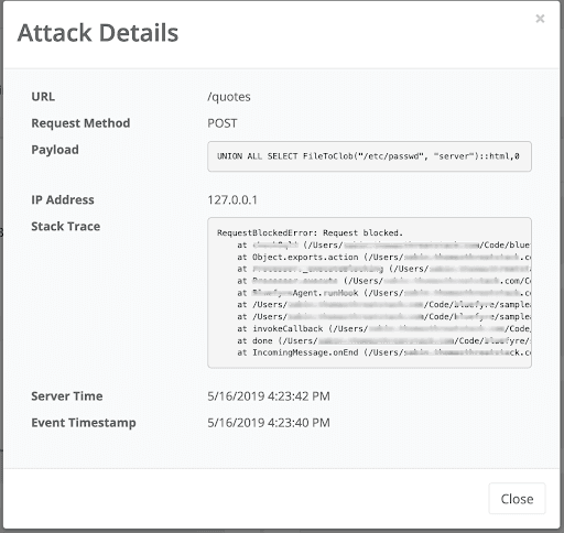 Screen: Attack View in Portal