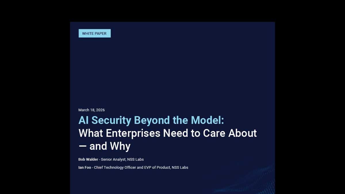 White Paper: Evaluating Enterprise AI Security by NSS Labs
