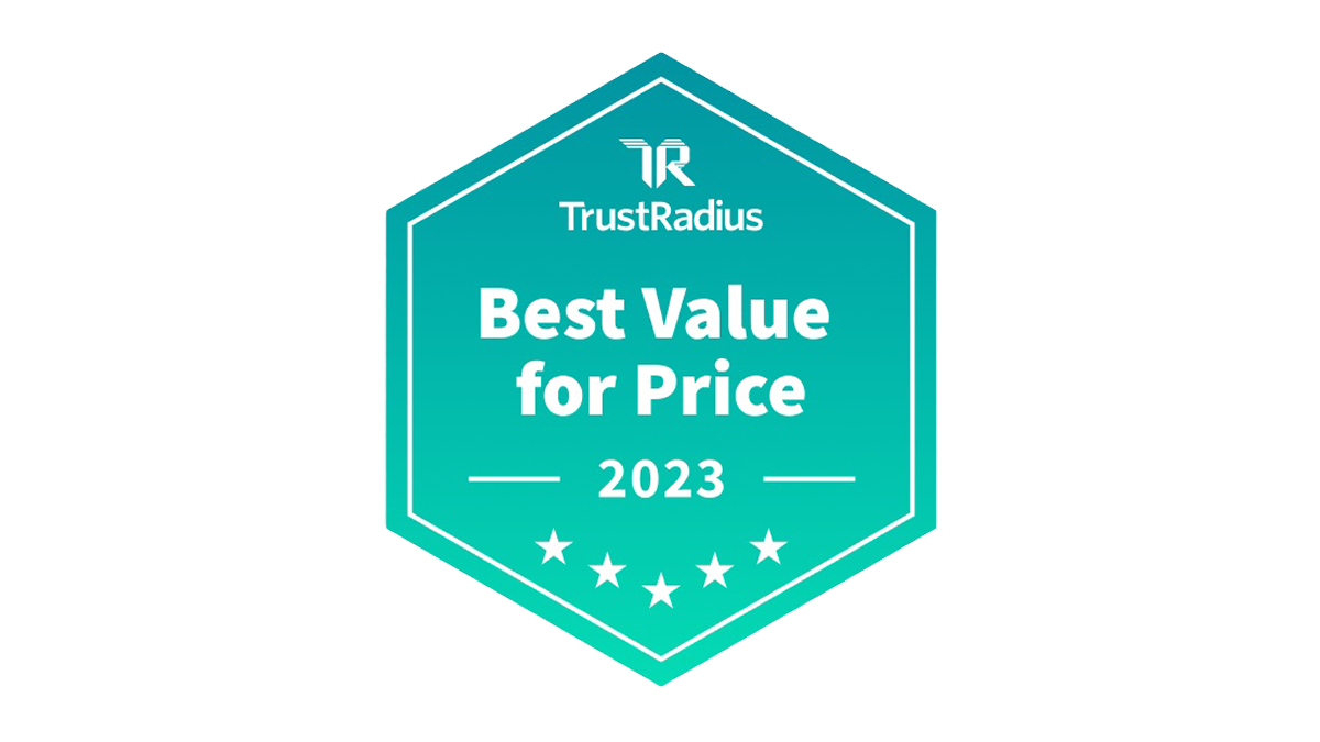 TrustRadius Award für das beste Preis-Leistungs-Verhältnis 2023