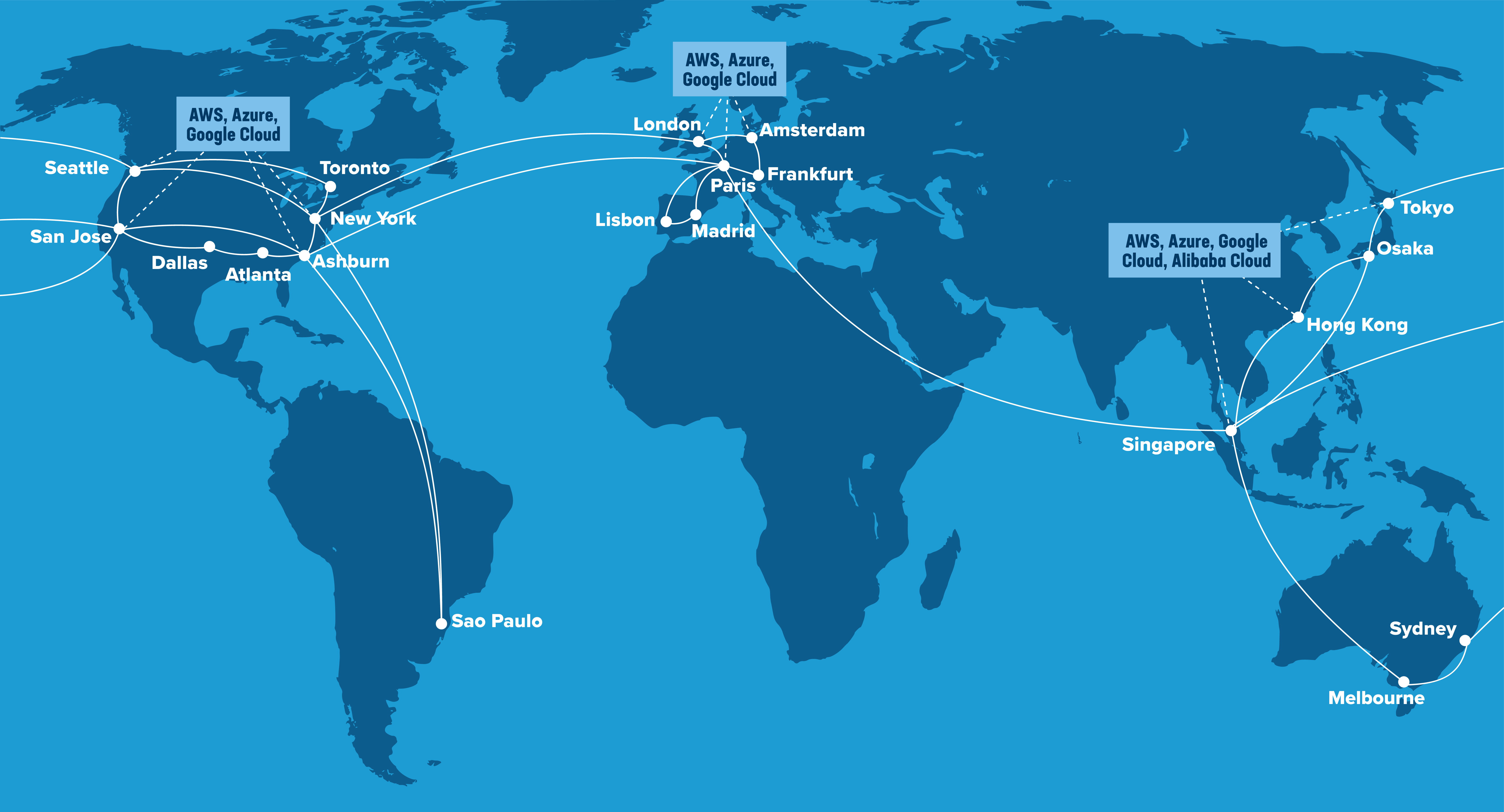 Mapa da F5 Global Network