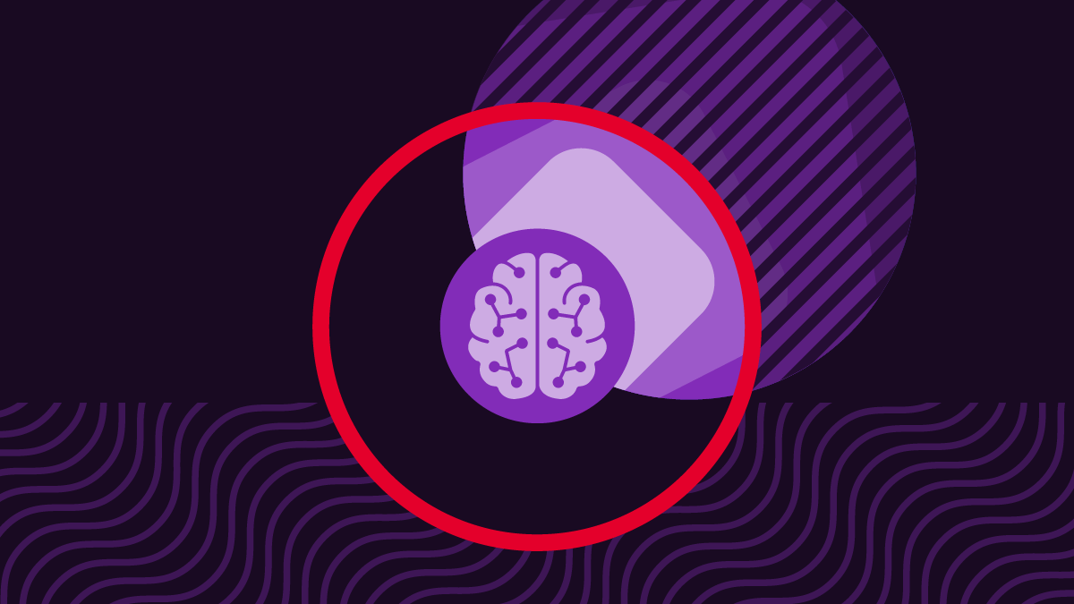 AI brain in a circle