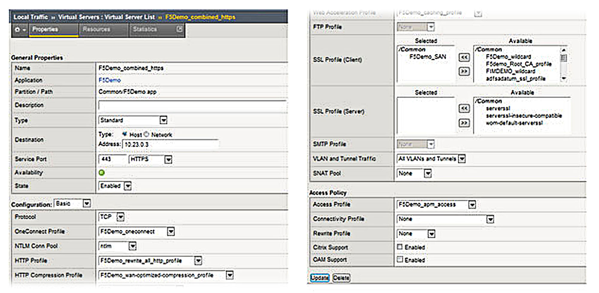 Screenshot of complete deployment (2)