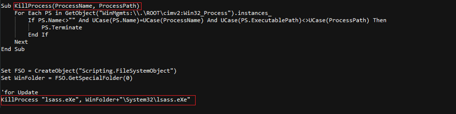 Figure 7: The responsible code (redacted for simplicity)