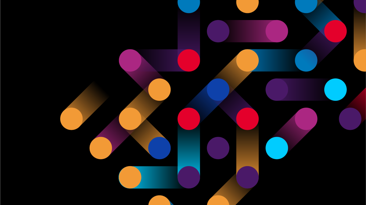 Puntos multicolores